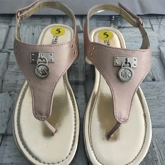 Michael Kors Shoes - Michael Kors rose gold size 5 women’s sandals
